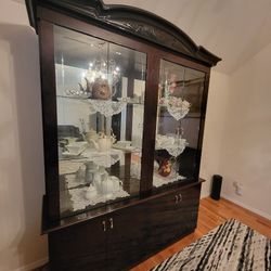 Vintage Kitchen Dining Display Cabinet