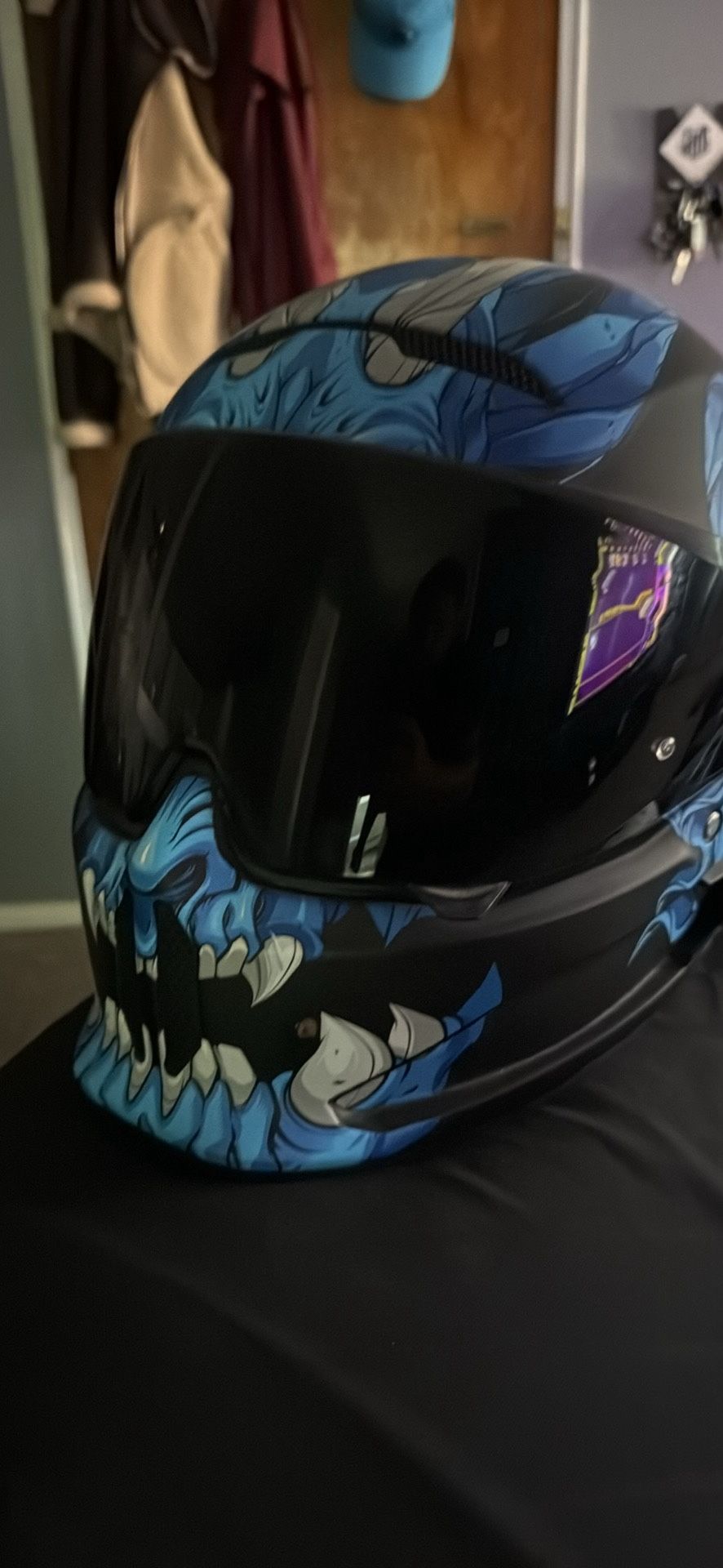 Helmet- Ruroc Diablo Azul Limited Edition 3.0 + Shockwave