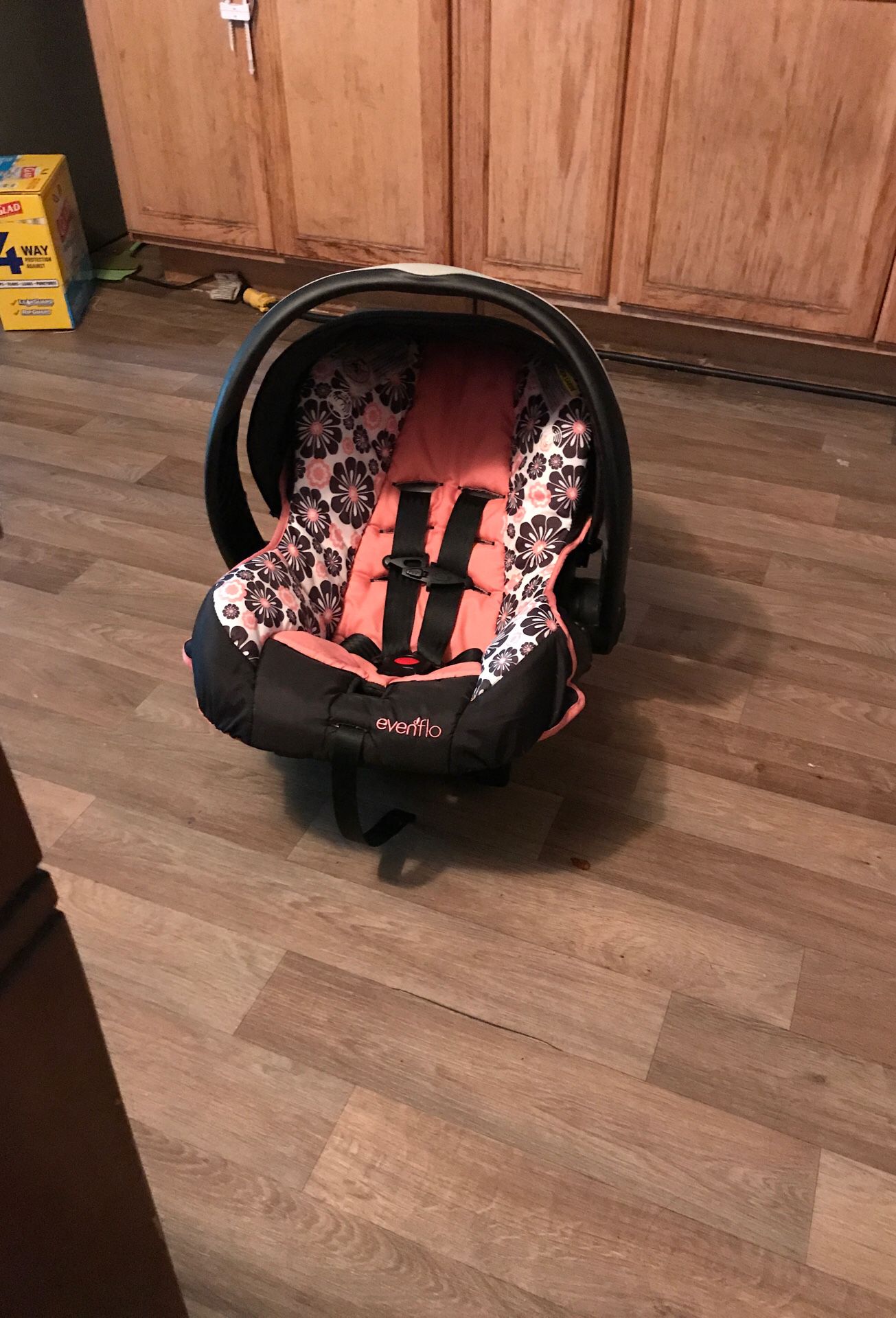 Baby car seat and shoes