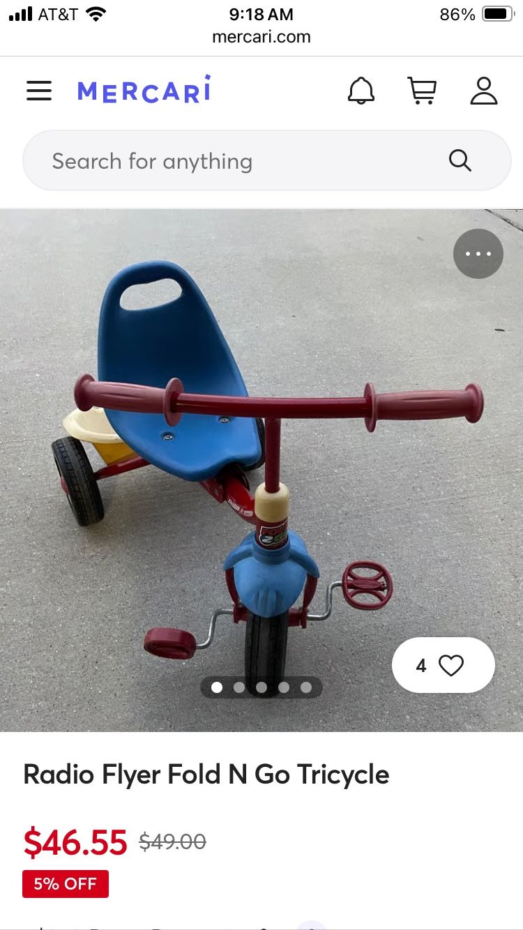 Radio Flyer Fold N Go Tricycle