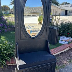 Entry Way Mirror With Bench