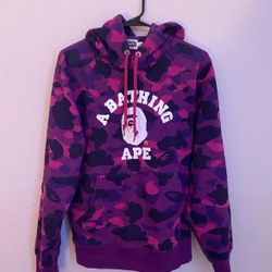 Purple Bape Camo Pullover Size XL