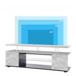 TV Stand LED Gaming Entertainment Center