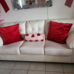 Sofa Y Love Seat Color Crema