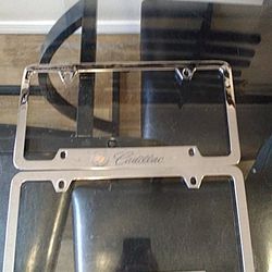 Cadillac & Acura Metal Chrome Plate Frames 