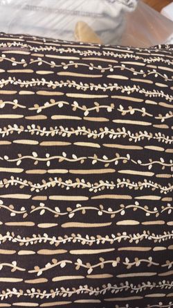 1  brown decorative pillow 18 x 18