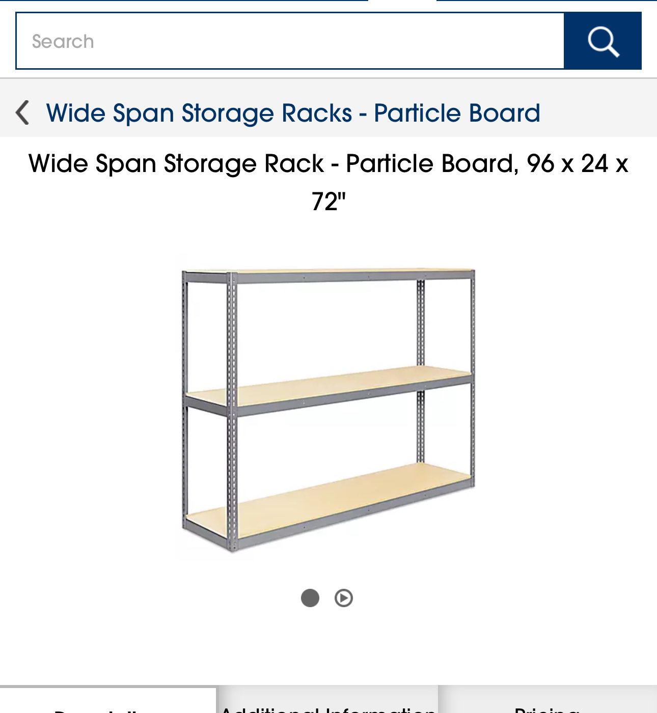 Shelves For Garage 96”wide x24” Depth X84” Ht