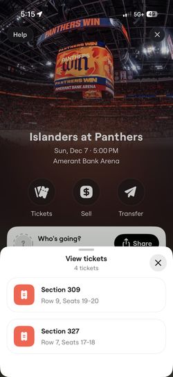 Panthers Vs Islanders
