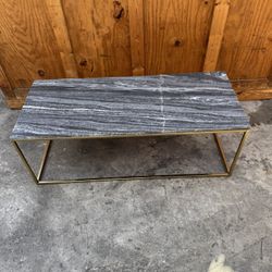 Marble coffee table gold