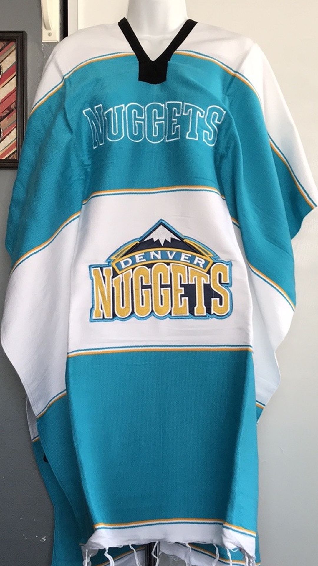 Denver Nuggets Embroidered Poncho