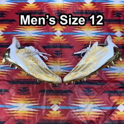 Adidas Adizero 12.0 Mismatch Gold Metallic Football Cleats Men’s Size 12 IG7227