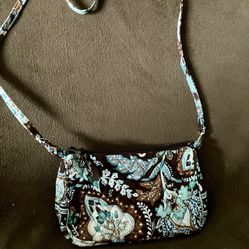 Vera Bradley Java Blue Amy Crossbody Purse