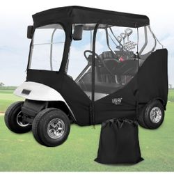 10L0L Golf Cart Enclosure Fit for 2 Passengers