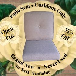 Brand New Patio Seat Cushions — Over 50% Off Retail!
