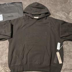 NEW Fear of God Essentials Off Black Hoodie Size XS, S, M, L 100% Authentic ✅