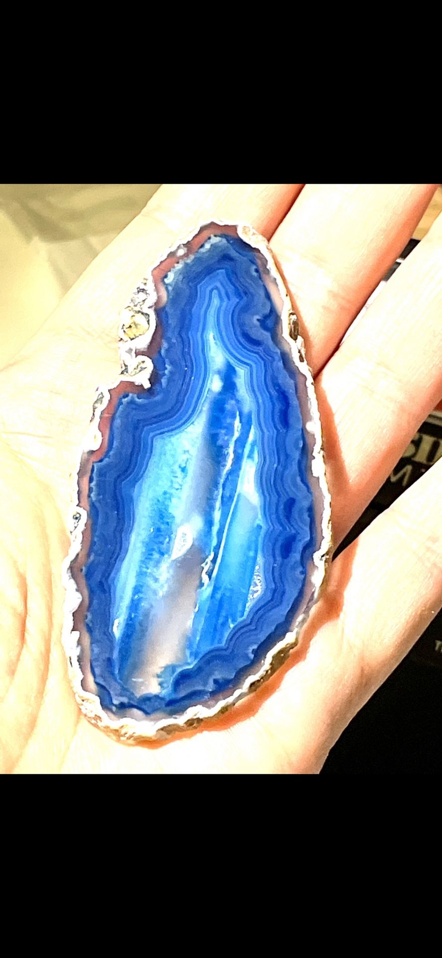  Blue Agate Cabochon