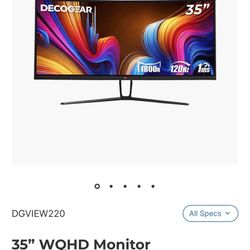 35” Gamer Screen / Computer Screen / TV