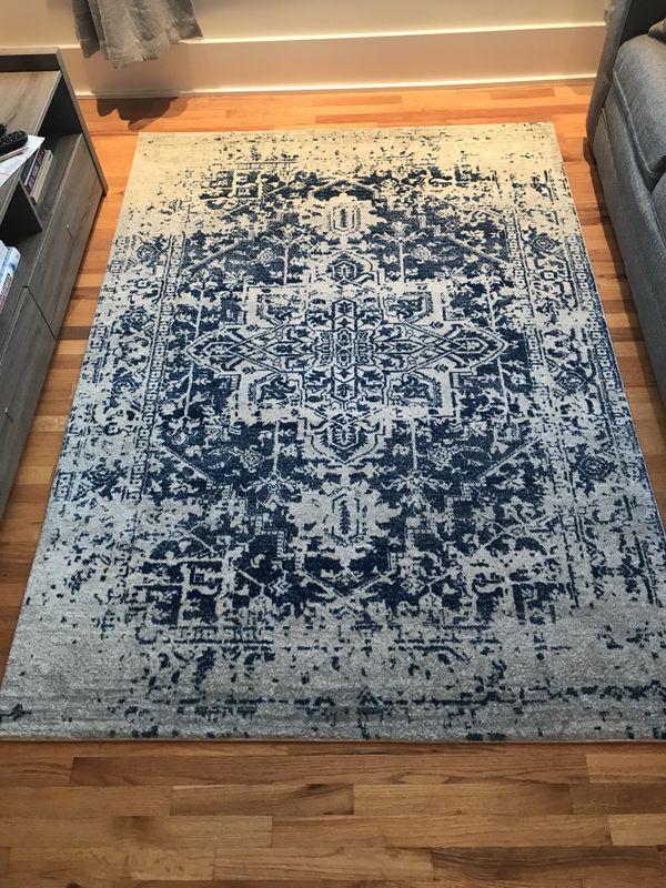 Lulu and Rug / Blue & White Prisha Rug for Sale in Chicago, IL