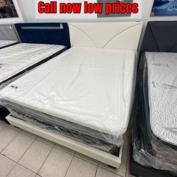 Brand New Queen Bed Frame With Mattress & Box Spring For Only $349 🚨 Ready For Delivery 🚚 