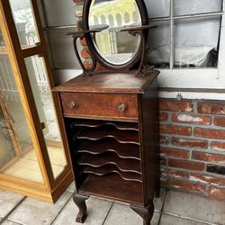 Antique Cabinet with Mirror 