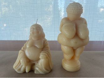 Buddha and Earth Mother Candles