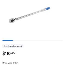 Kobalt 1/2 Inch Drive Click Torque Wrench