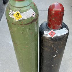 Oxygen And Acetylene Bottles *Gauges Not Included*