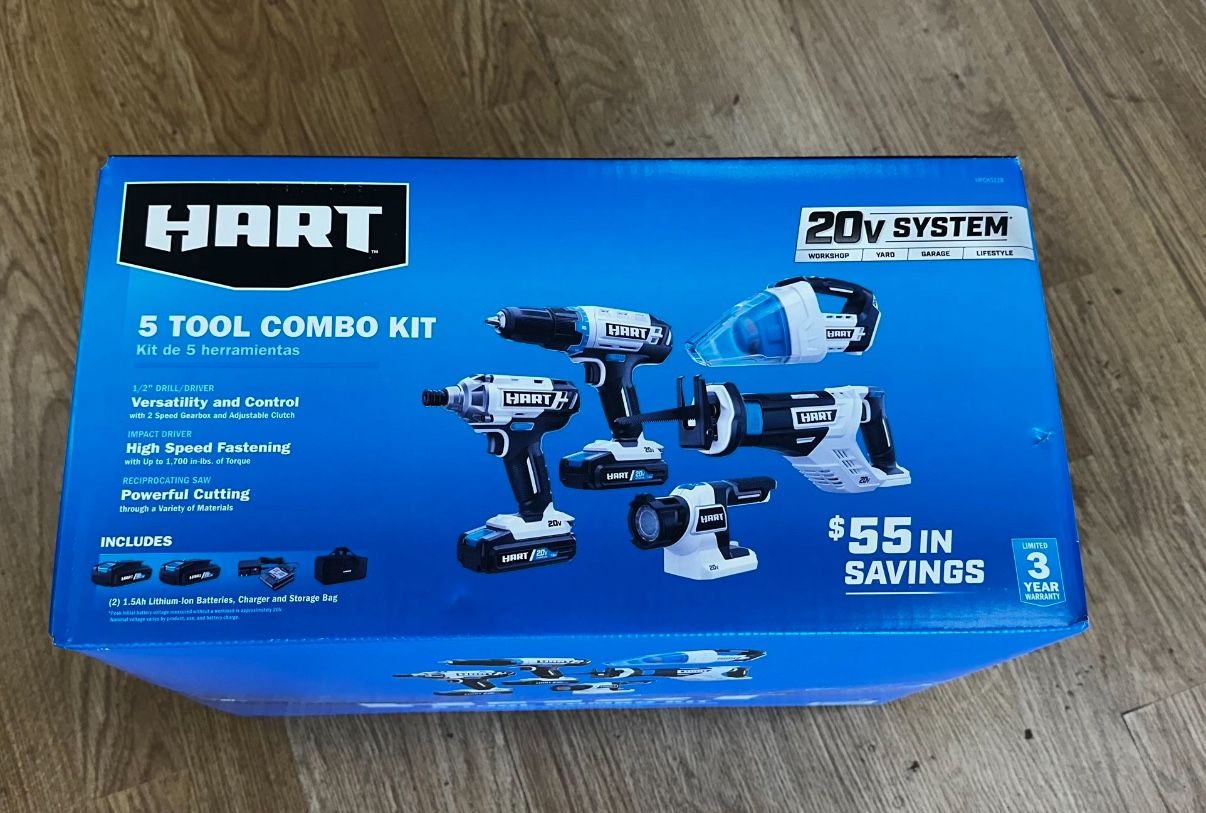 Hart 5 Tool Combo Kit