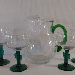 Handblown Glass Margarita Set