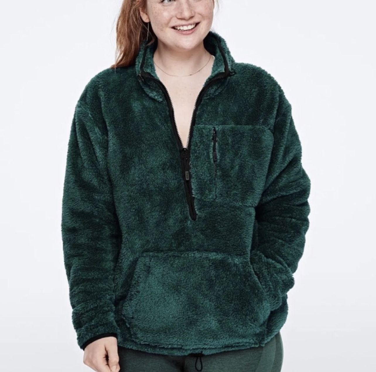 Vs Pink Sherpa Teddy Jacket