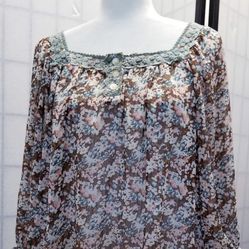 Floral Tunic Top L