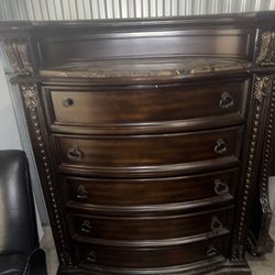 Marble top bedroom set  and recliner