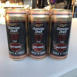 Harley Davidson 90th Anniversary Miller Beer Collector 6 Pack