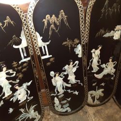 Antique Asian Wall Panels Good Condition 