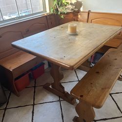 NEW POST W/ More Information - Wooden Kitchen Table 