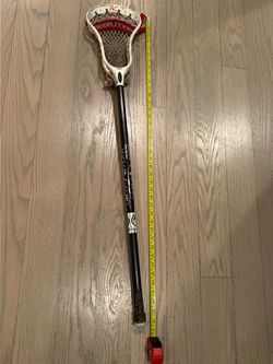 Men's/Boys Lacrosse Stick Black Shaft/White Head