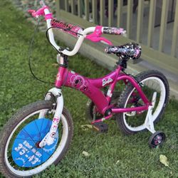 Barbie Girls Bike With Training Wheels 