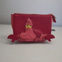  Loungefly Little Mermaid Fanny Pack Waist Bag Pack Sebastian