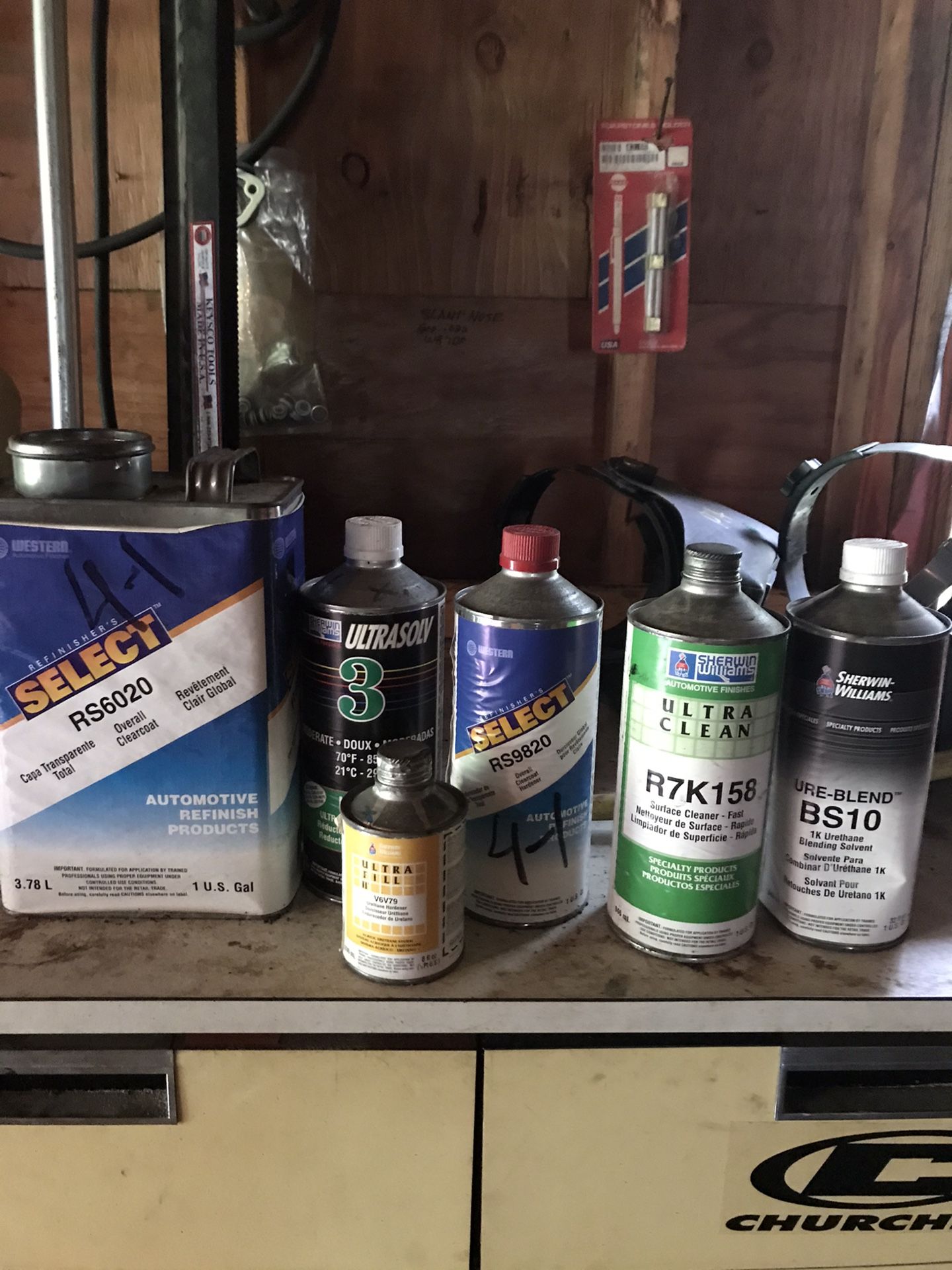 Professional Painting Solvents And Other Auto Paint Supplies.