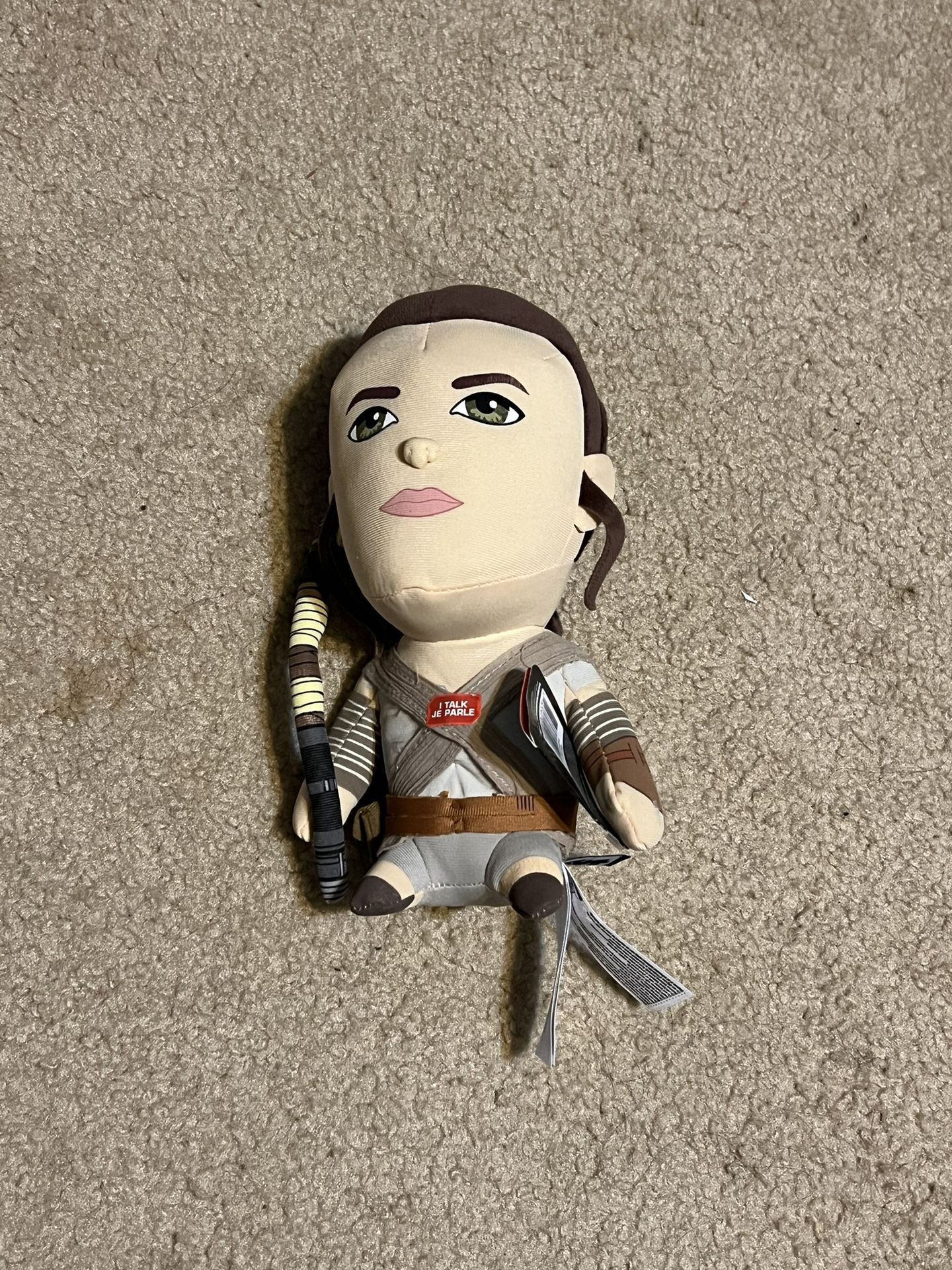 Disney Star Wars VII Rey 9"  Stuffed Talking Plush Toy Original Tags Attached