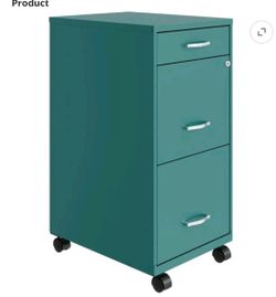 FILING cabinet teal