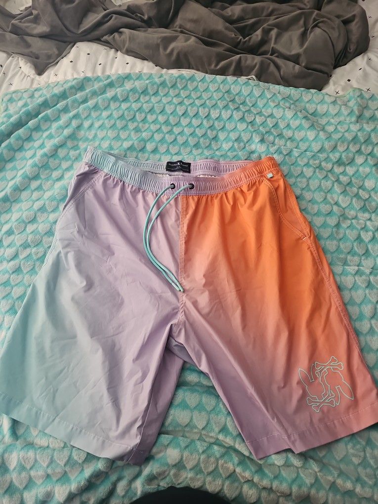 Psycho Bunny Men's 1xl Swim Trunks