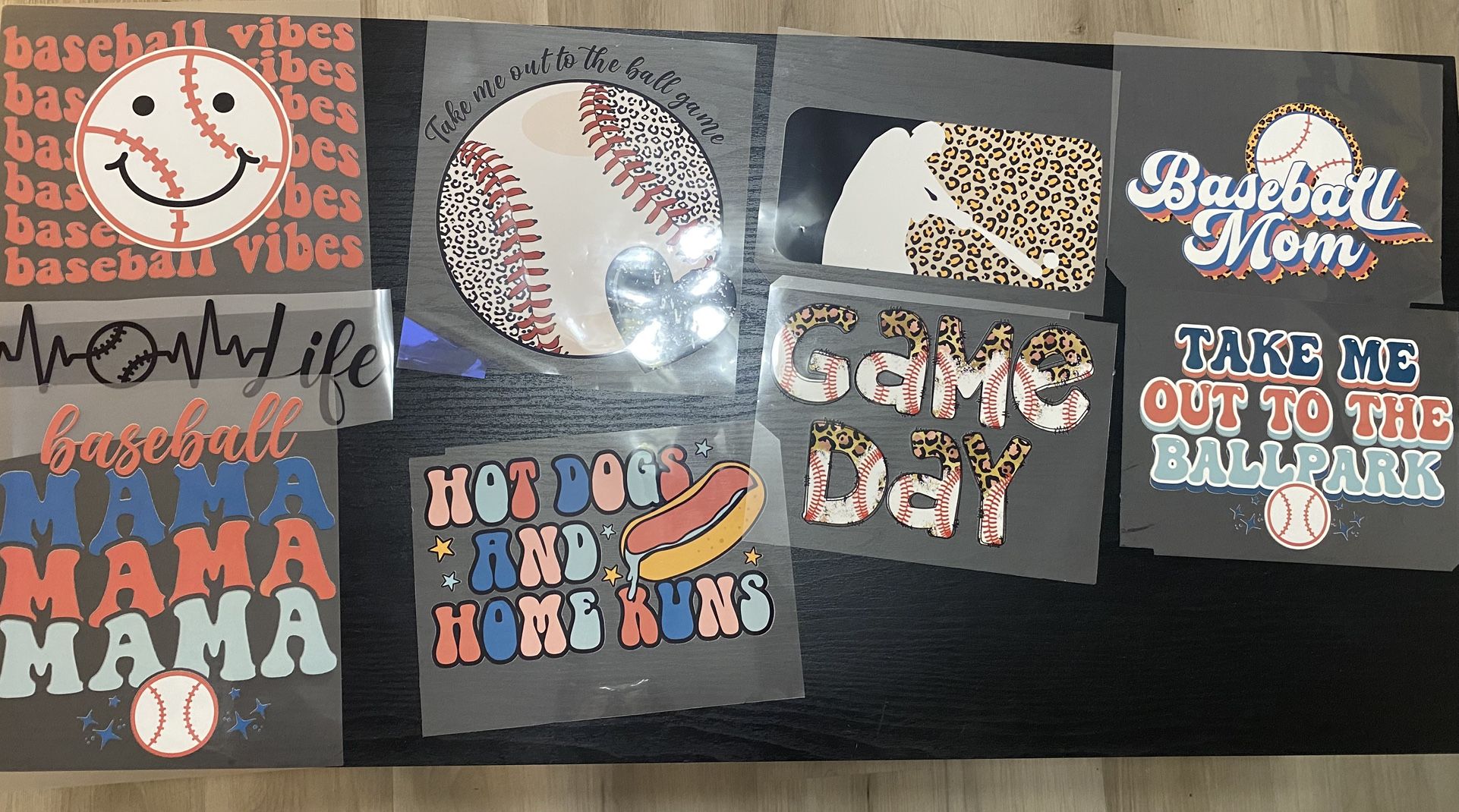 35 T-shirt Baseball And  Baseball Mom Transfers 