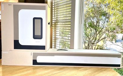 Sonos, Arc-Ultra (White), Sub4 (White).  Brand New Sealed.  Includes Warranty.