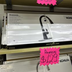 KOHLER Anessia Touchless Pull-Down Kitchen Faucet Matte Black Finish