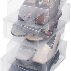 20 Pieces Shoe Boxes Clear