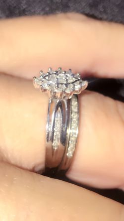 Women bride ring set