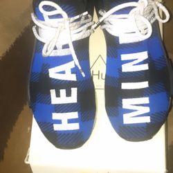 Pharrell x Billionaire Boys Club x NMD Human Race Trail 'Blue Plaid'