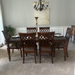 wooden dining room table 