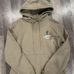 Small - Travis Scott Cactus Jack X Jordan Pullover Hoodie - Khaki - SS21